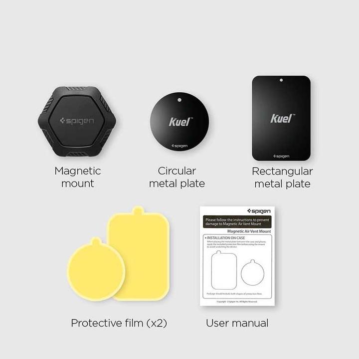 Image du produit Spigen QS11 Support de voiture magnétique pour bouche d'aération