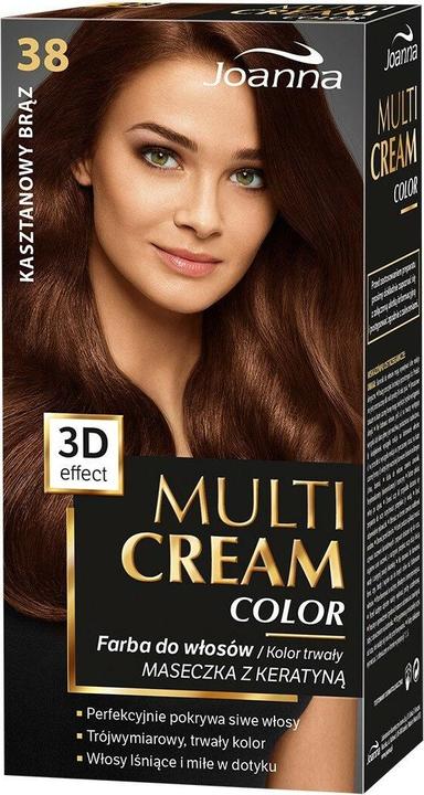 Joanna Multi Cream Color Hair Dye 38 Chestnut Brown (38 Kastanienbraun)