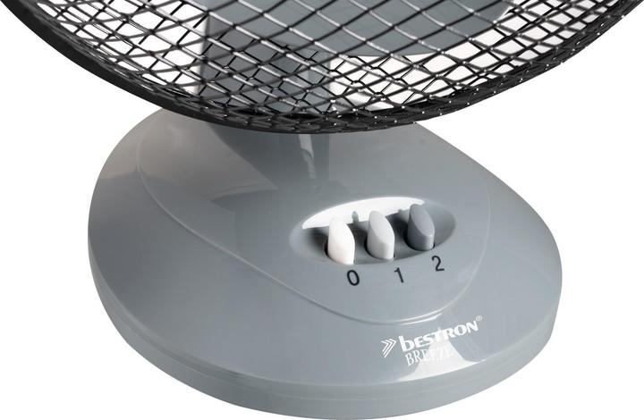 Produktbild Bestron Tischventilator 27cm, grau (50 dB)