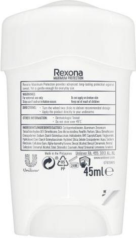 Actual product image Rexona Maximum Protection (Crème, 45 ml)