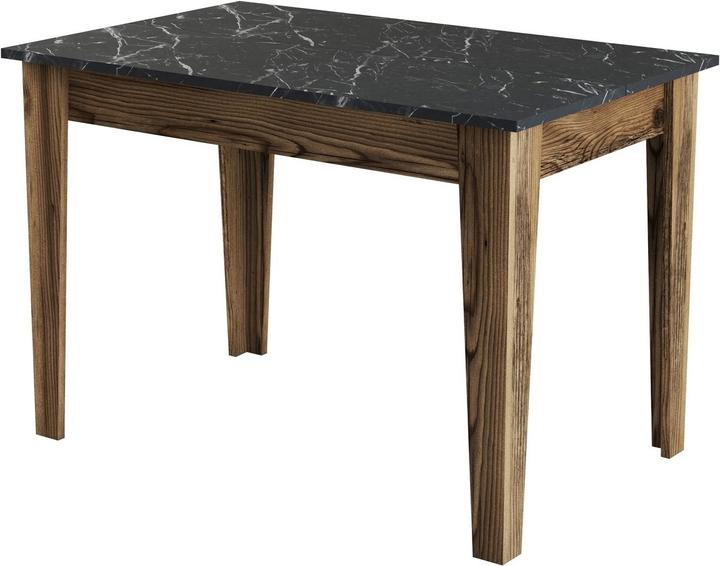 Walnut and black