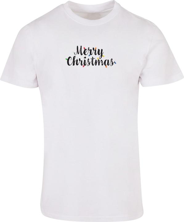 Image du produit Merchcode T-shirt Basic à col rond Merry Christmas Lights - 114963 (L)