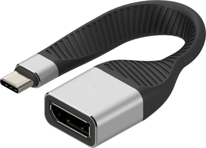 Actual product image Techly Type C to Displayport/F flex adapter (USB-C, 13.10 cm)