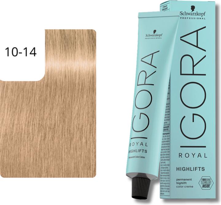 Image du produit Schwarzkopf Professional Igora Royal Highlifts - 10-14 (10-14 Ultrablond Cendré Beige Cendré Beige)