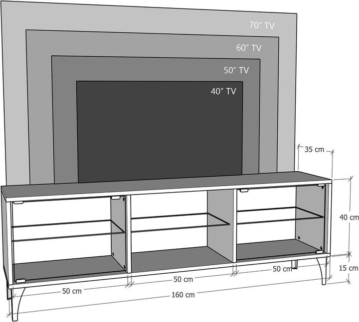 Immagine prodotto Skye Decor Sina (160 x 55 x 35 cm)