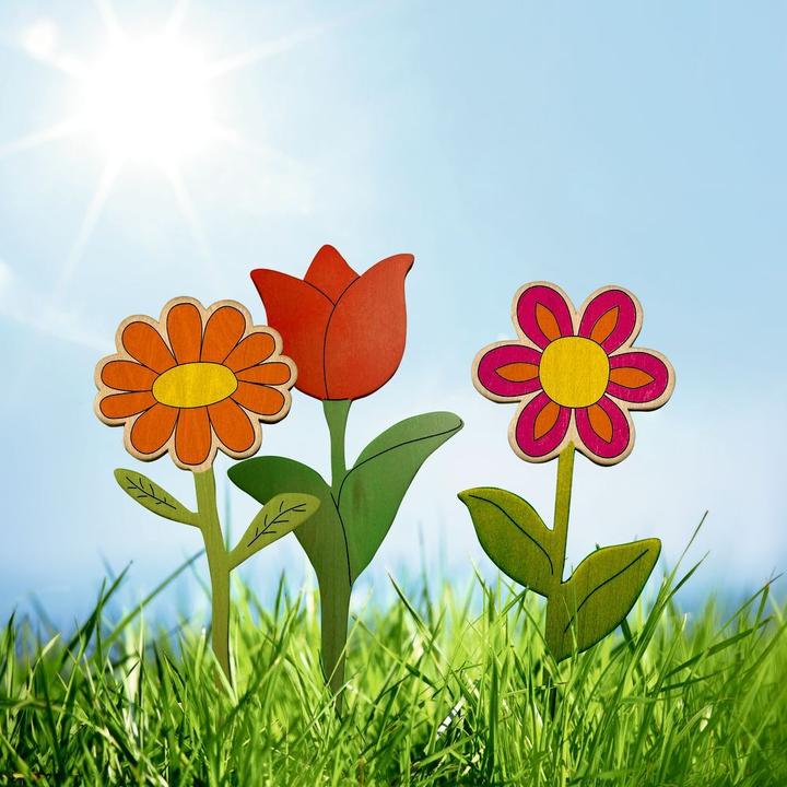 Produktbild Holzblumen zum Bemalen