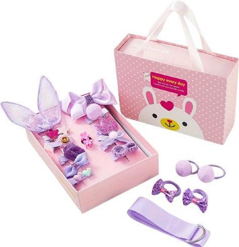 Activity Board Lot de 18 pinces à cheveux pour filles, bijoux de cheveux pour filles, pinces à cheveux avec boîte (18 pcs)
