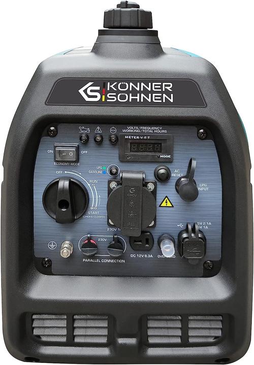 Produktbild Könner & Söhnen Benzin-Inverter-Generator KS 2100iG S, Blau 3100 (3100 W)