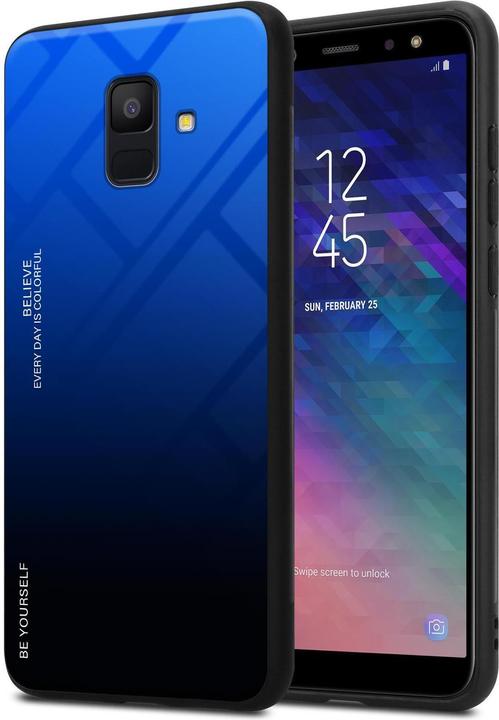 Produktbild Cadorabo TPU 2 Farben Glas Cover (Samsung Galaxy A6)