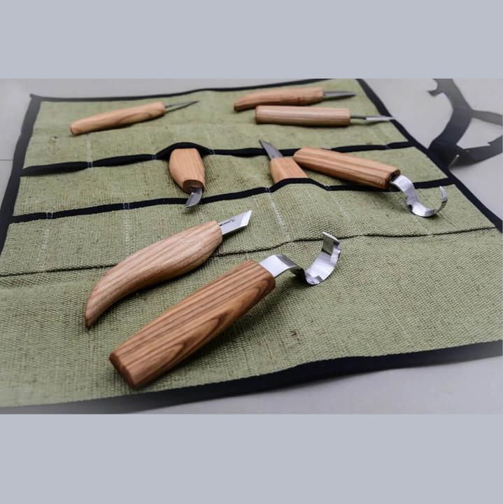 Actual product image Beaver Craft S08 basic set with 8 knives (15 mm)