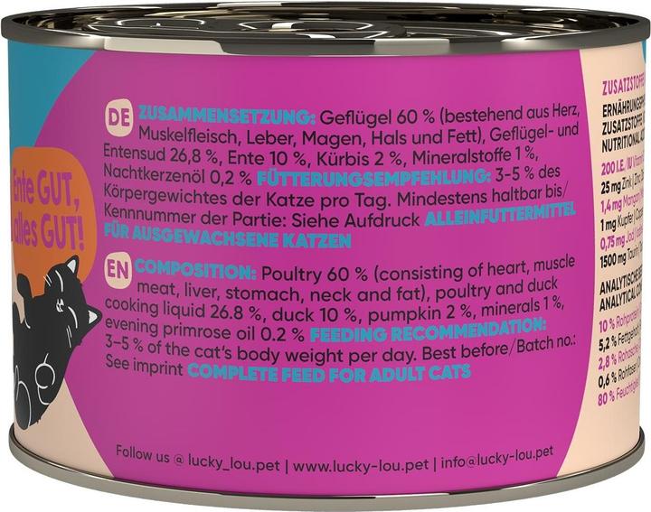 Actual product image Lucky Lou Cat wet food (Adult, 1 pcs., 244 g)