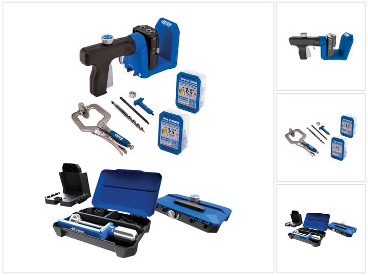 Produktbild Kreg Pocket Hole Jig 520 PRO Taschenloch Bohrschablone + Basis Station + Stufenbohrer + Bit + Schrau