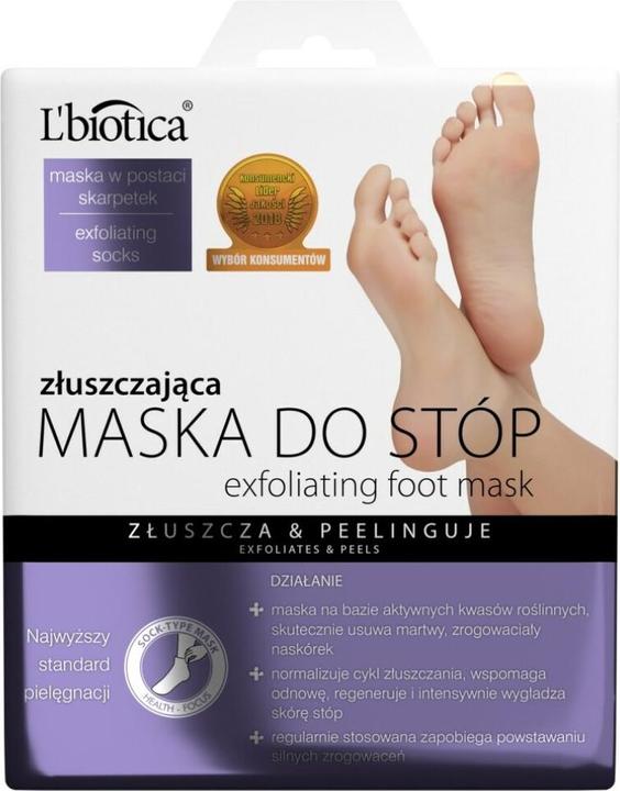 L´Biotica Foot Mask Exfoliating (Fussmaske, 40 ml)
