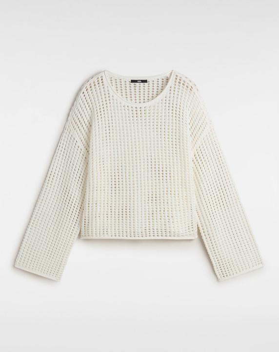 Vans Mila Open Knit Crop Crew marshmallow (L)