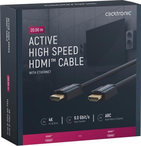 Produktbild clicktronic HDMI (Typ A) — HDMI (Typ A) (20 m, HDMI)