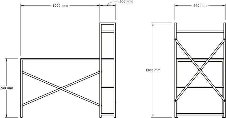 Actual product image Kalune Design Eliana (120 x 60 x 75 cm)
