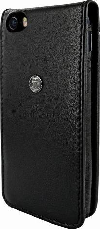 Actual product image Piel Frama Classic Magnetic Race Edition Leather Case for Apple iPhone 5/5S - Black/Red (Apple iPhone 5)