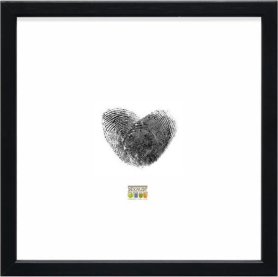 Actual product image Deknudt S41JL1 30x30 Holz schwarz, schmale Leiste (30 x 30 cm)