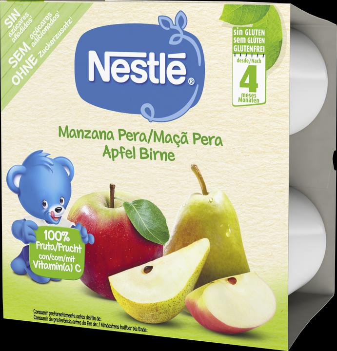 Produktbild Nestlé Apfel Birne Kompott, nach 4 Monaten (400 g)