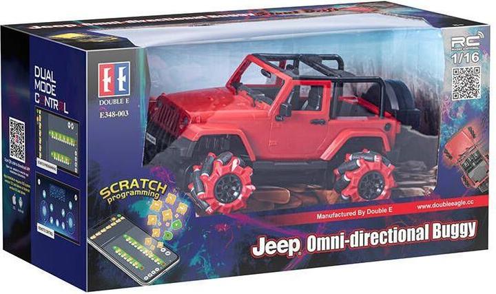 Actual product image Double Remote-controlled car 1:16 (red) Jeep (drift) E348-003