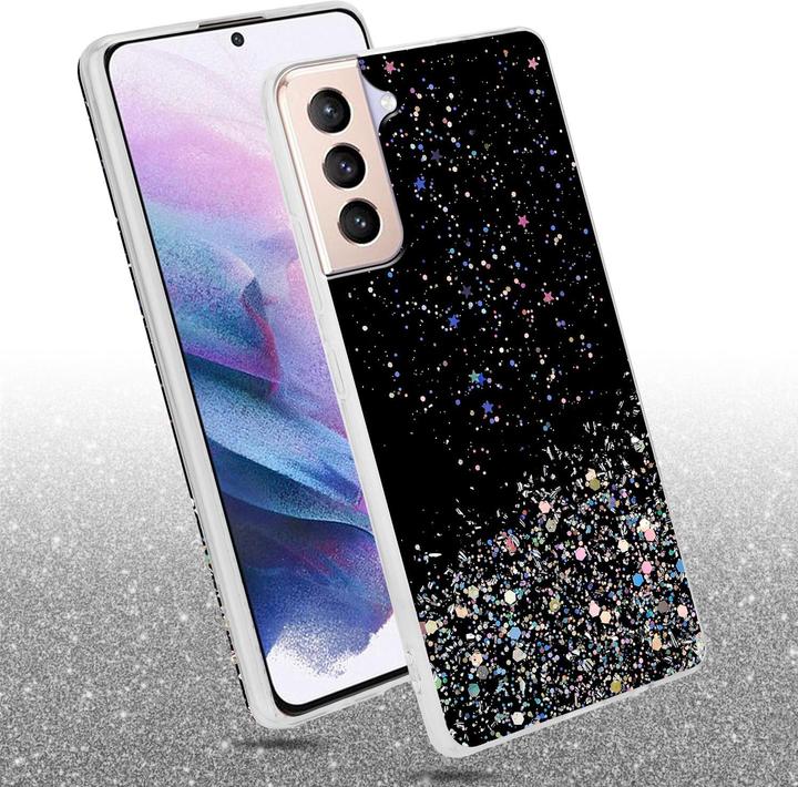 Actual product image Cadorabo TPU cover sparkling glitter (Samsung Galaxy S21+)