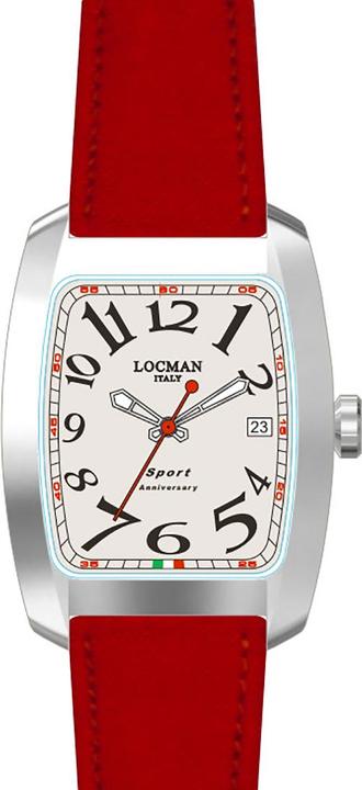 Immagine prodotto Locman Orologio da uomo Italia Sport Anniversary rosso Ref. 0471 (Orologio da polso analogico, 1842.60 mm)