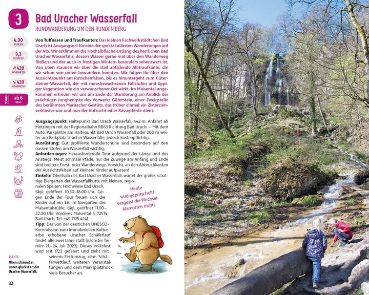 Produktbild Erlebniswandern mit Kindern Schwäbische Alb West (Deutsch, Marcel Gisler, 2023)