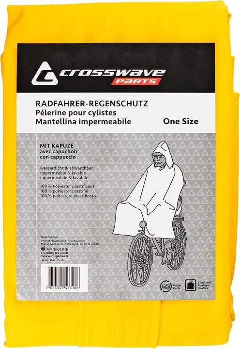 Crosswave Bicicletta pioggia pelerine (Taglia unica)