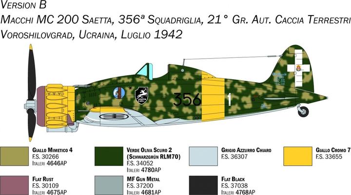 Actual product image 1:48 Macchi MC. 200 Series XXI-XXIII