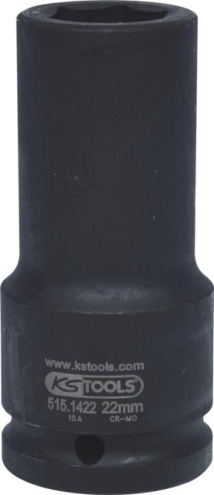Produktbild KS Tools 3/4" Sechskant-Kraft-Stecknuss lang (22 mm)