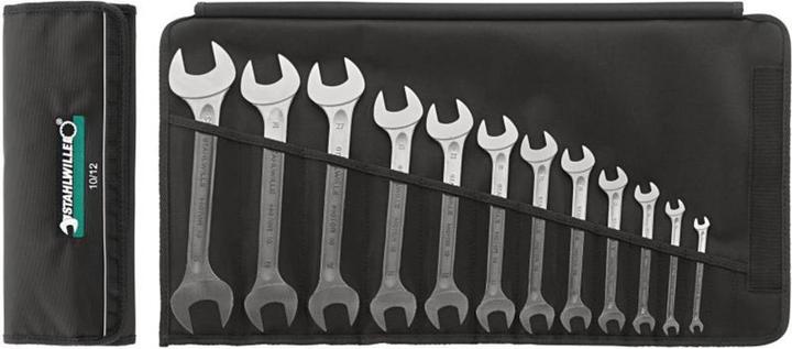 Stahlwille 96400304 2021-05-10 Double open-end spanner set (19 mm, 8 mm, 14 mm, 11 mm, 12 mm, 17 mm, 15 mm, 13 mm, 9 mm, 10 mm)