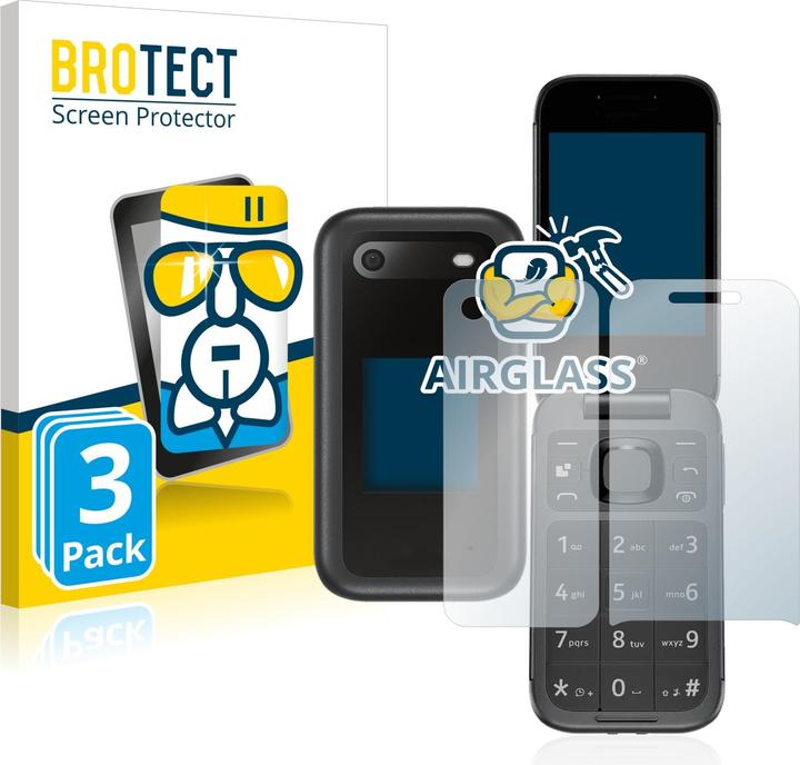 BROTECT AirGlass Vetro (3 Pezzo/i, Nokia 2660 Flip)