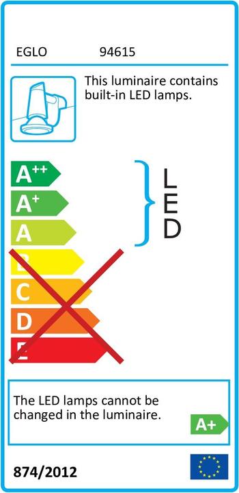 Label énergétique EGLO Tabiano (900 lm)