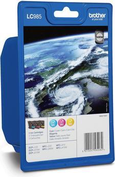 Actual product image Brother LC985RBWBP Ink cartridge MultiPack CMY 260 pages PU=3 (M, C, Y)