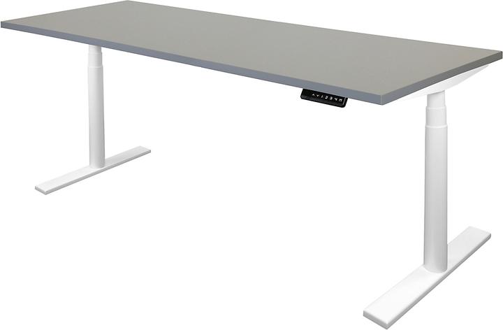 Produktbild Newpo Schreibtisch elektrisch höhenverstellbar | BxT 120 x 80 cm | basaltgrau |