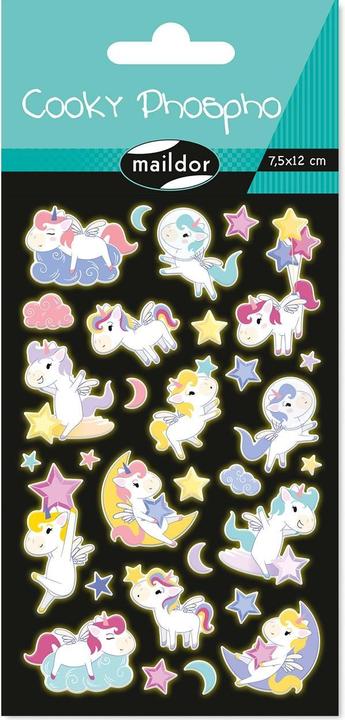Produktbild Clairefontaine Motivsticker Phospho Einhorn