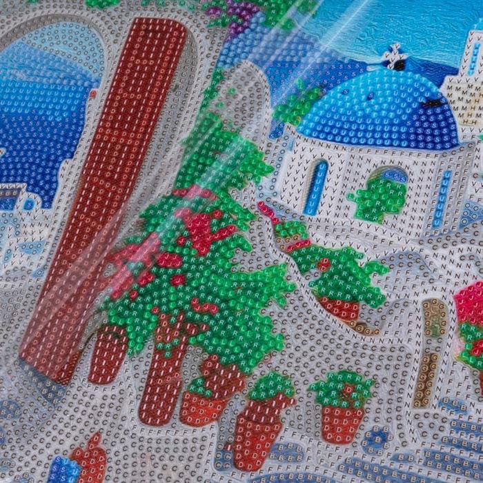 Produktbild Craft Buddy Blaues Haus Aussicht, 30x30cm Crystal Art Kit