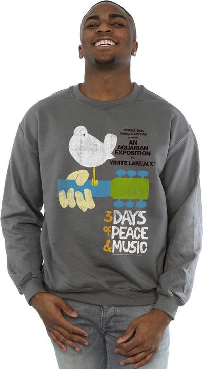 Actual product image Woodstock Mens Festival Poster Sweatshirt (L)