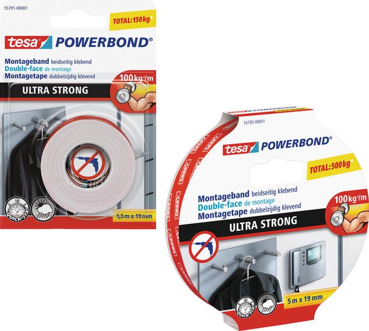 Image du produit tesa Powerbond mounting tape Ultra Strong (19 mm)