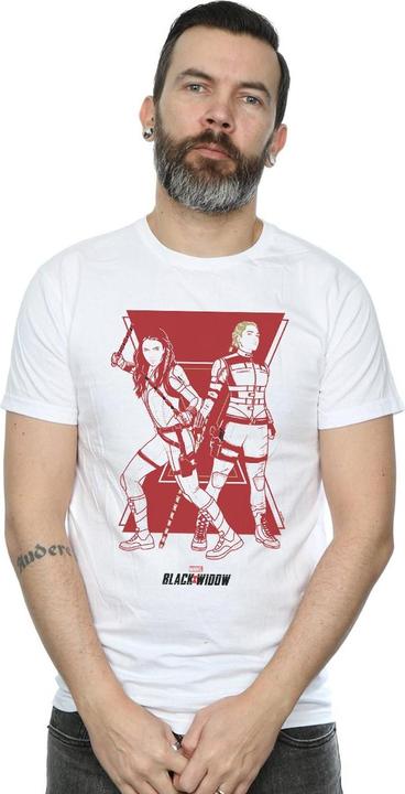 Immagine prodotto Black Widow Movie Sisters Silhouette Maglietta Uomo (5XL)