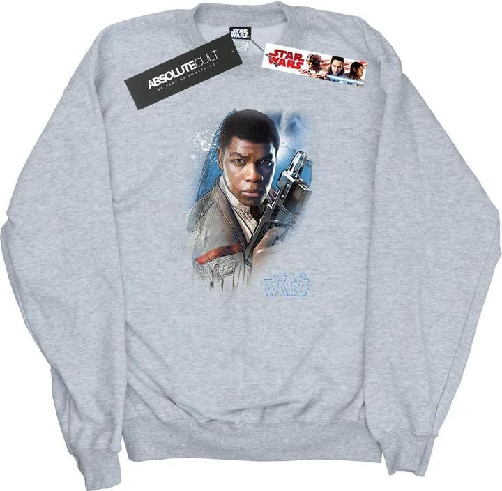 Actual product image Star Wars Mens The Last Jedi Finn Brushed Sweatshirt (XXL)