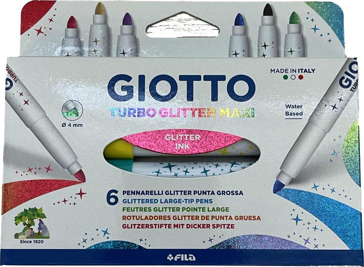 Image du produit Giotto Feutres de coloriage Turbo Glitter (6 x)