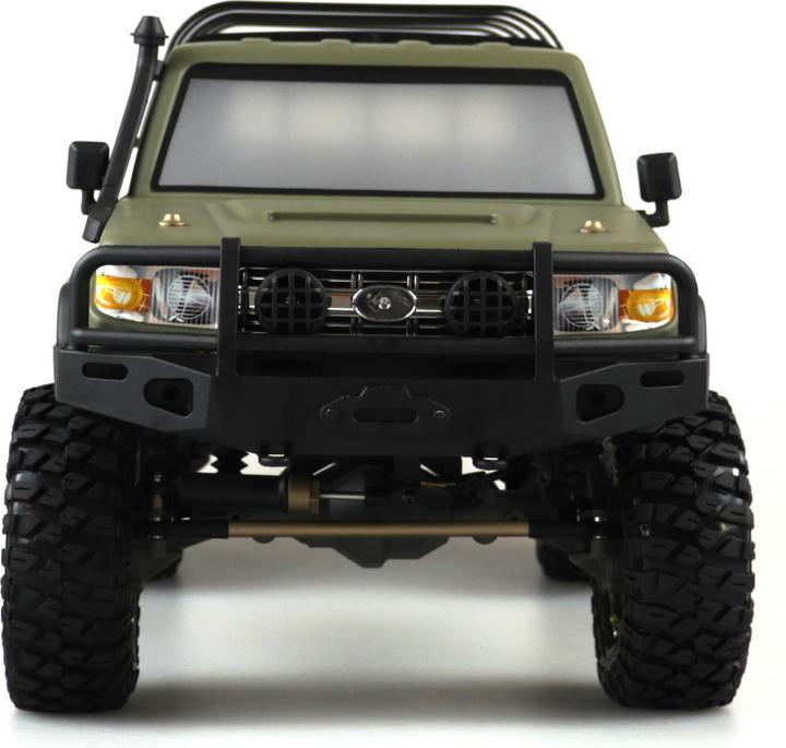 Actual product image Amewi AMXRock RCX10HP Electric Brushed Crawler 4WD 1:10 RTR Military Green (ARR Almost Ready to Run)