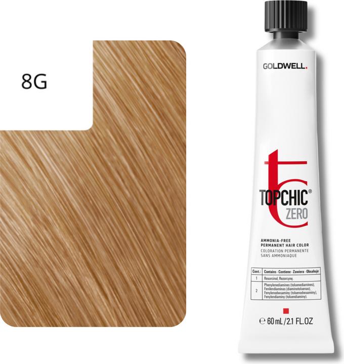Image du produit Goldwell Topchic Zero - 8G blond doré clair (8G - blond doré)