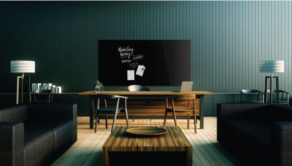 Actual product image Magnetoplan MAGNETOP. Design Glassboard 1500x1000mm 13408012 deep-black (1500 x 1000 mm)