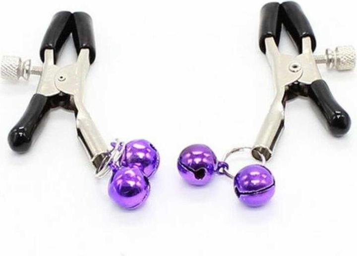 Ohmama Pinze Per Capezzoli Fetish A Doppia Campana - Viola