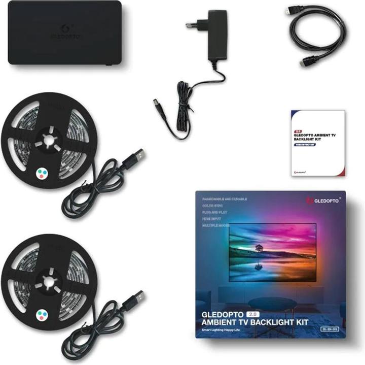 Gledopto TV Backlight Kit 2.0 (RGBW, 200 cm, Indoor)