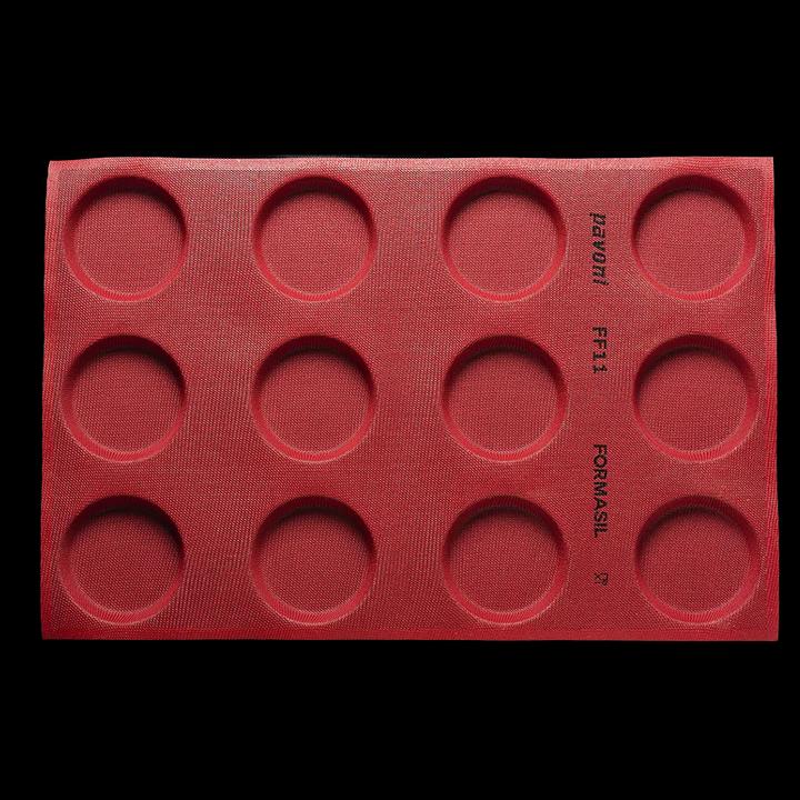 Actual product image Pavoni Perforated silicone baking mat round ⌀ 12 cm (copy)