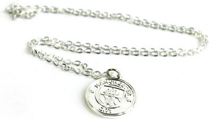 Actual product image Manchester City FC Crest Pendant and Chain (100% metal)