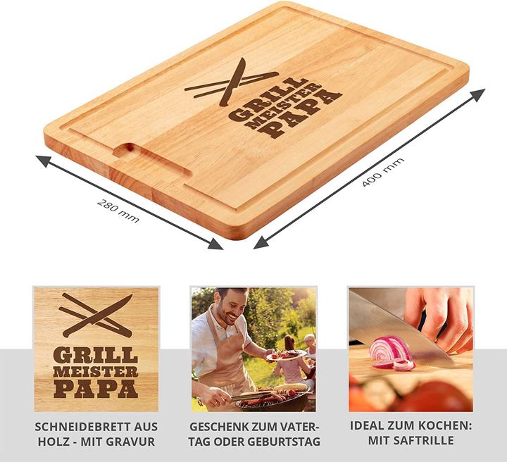 Actual product image Casa Vivente Grill board with engraving